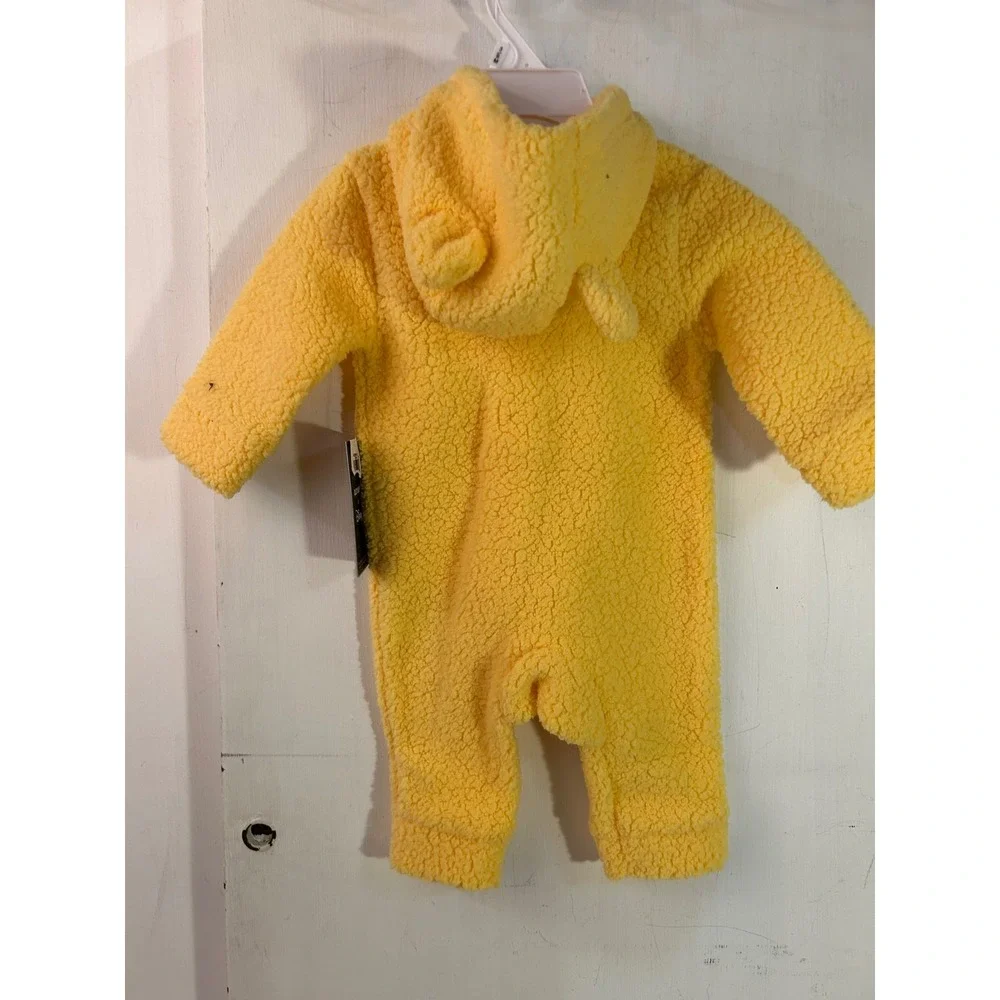 Old Navy Winnie the Pooh Bunting 3-6M Yellow Sherpa Fleece Hooded Disney Baby
